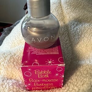 Avon Bubble Bath - Silver- vintage- collectibles